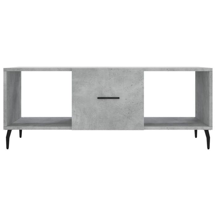 Măsuță de cafea, gri beton, 102x50x40 cm, lemn prelucrat WALTI