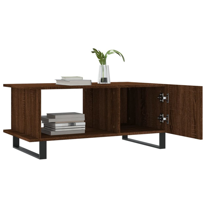 Măsuță de cafea, stejar maro, 90x50x40 cm, lemn prelucrat WALTI