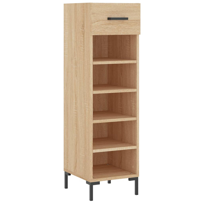 Dulap de pantofi stejar Sonoma 30x35x105 cm lemn prelucrat WALTI