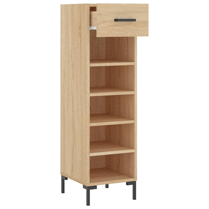Dulap de pantofi stejar Sonoma 30x35x105 cm lemn prelucrat WALTI
