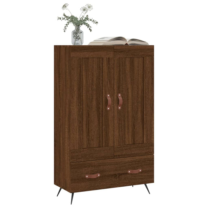 Dulap înalt, stejar maro, 69,5x31x115 cm, lemn prelucrat WALTI
