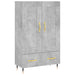 Dulap înalt, gri beton, 69,5x31x115 cm, lemn compozit - WALTI WALTI