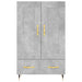 Dulap înalt, gri beton, 69,5x31x115 cm, lemn compozit - WALTI WALTI