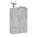 Dulap înalt, gri beton, 69,5x31x115 cm, lemn compozit - WALTI WALTI
