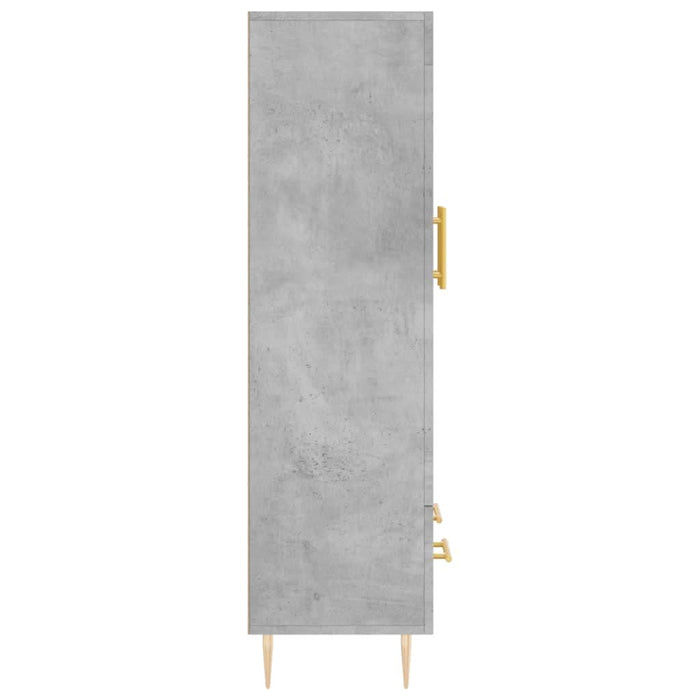Dulap înalt, gri beton, 69,5x31x115 cm, lemn compozit - WALTI WALTI
