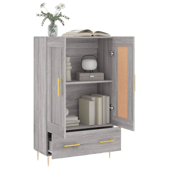 Dulap gri Sonoma 69,5x31x115 cm, lemn prelucrat - WALTI WALTI