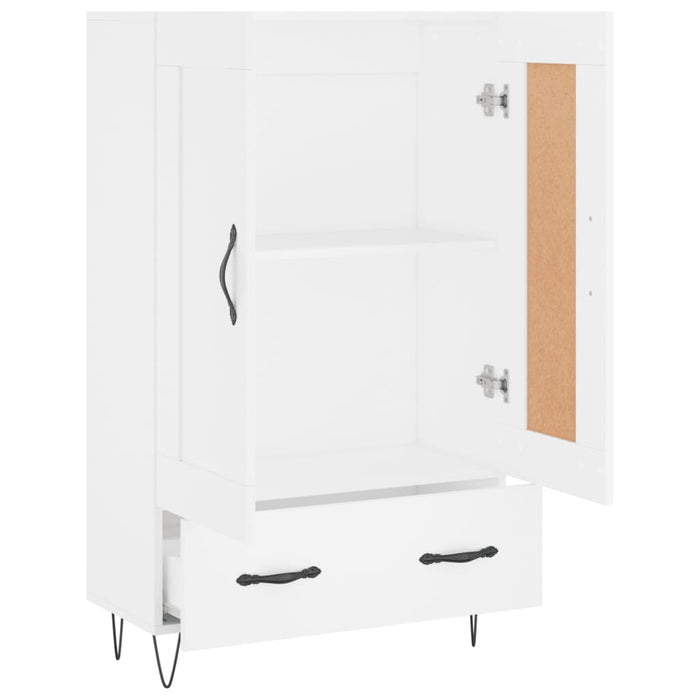 Dulap înalt, alb, 69,5x31x115 cm, lemn prelucrat WALTI