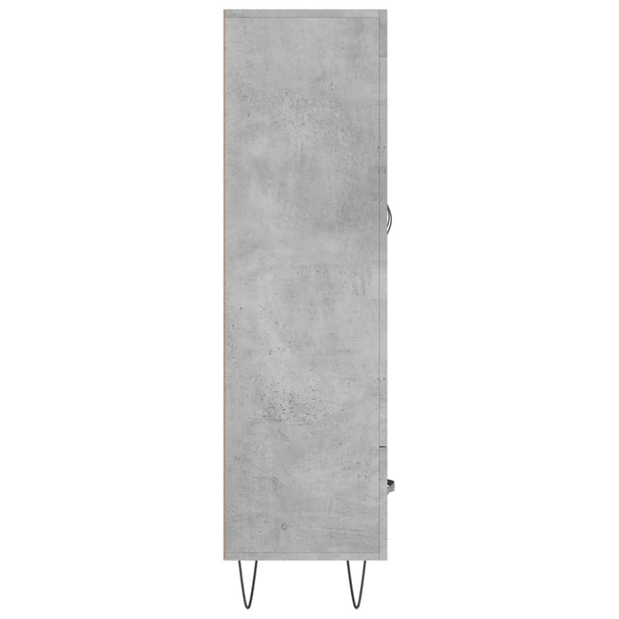 Dulap înalt, gri beton, 69,5x31x115 cm, lemn compozit - WALTI WALTI