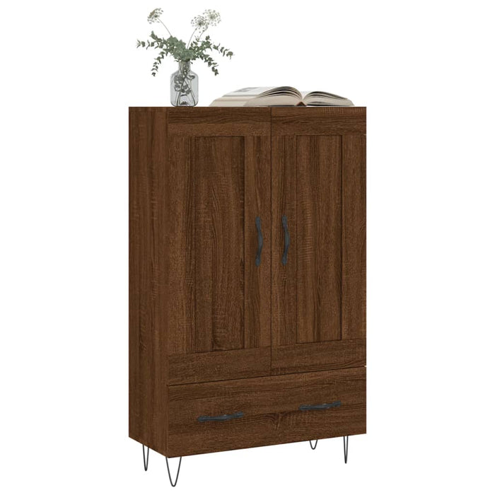Dulap înalt, stejar maro, 69,5x31x115 cm, lemn prelucrat WALTI