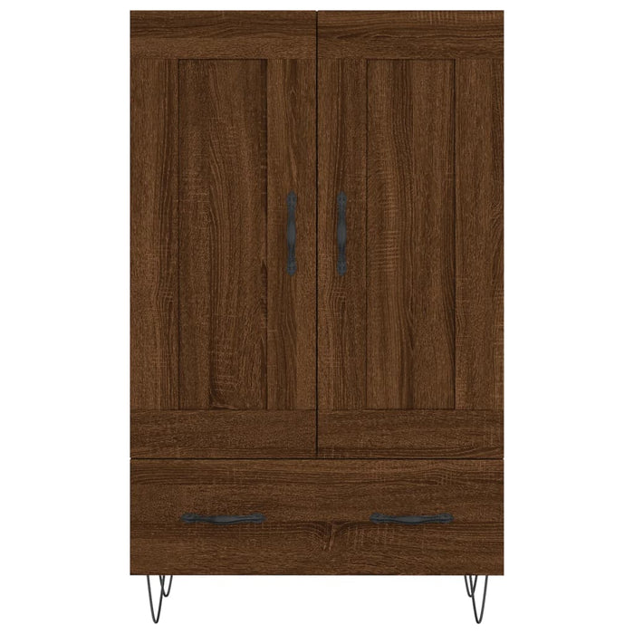 Dulap înalt, stejar maro, 69,5x31x115 cm, lemn prelucrat WALTI