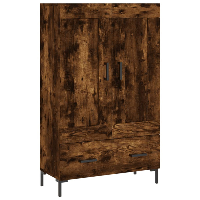 Dulap înalt, stejar afumat, 69,5x31x115 cm, lemn prelucrat WALTI