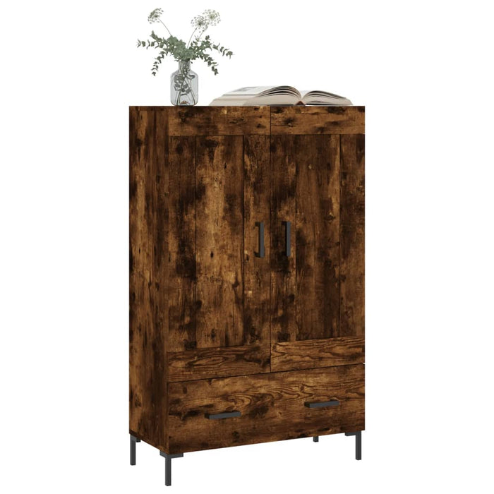 Dulap înalt, stejar afumat, 69,5x31x115 cm, lemn prelucrat WALTI