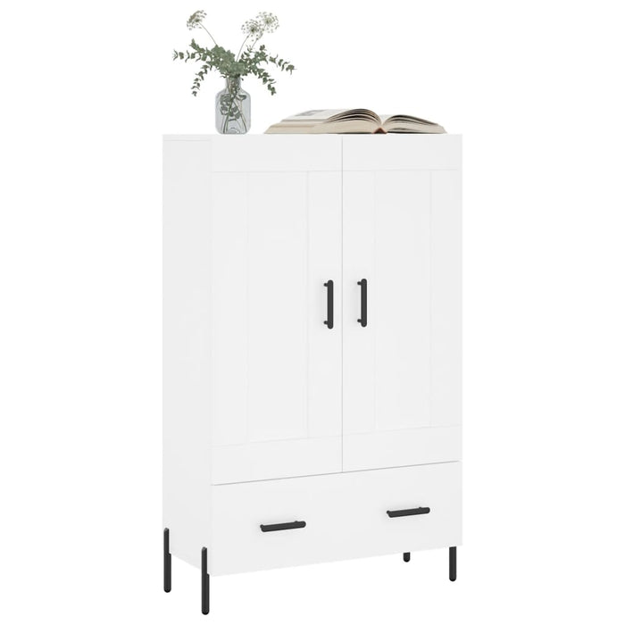 Dulap înalt, alb, 69,5x31x115 cm, lemn prelucrat - WALTI WALTI