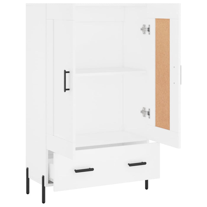Dulap înalt, alb, 69,5x31x115 cm, lemn prelucrat - WALTI WALTI