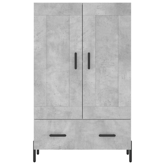Dulap înalt, gri beton, 69,5x31x115 cm, lemn compozit - WALTI WALTI