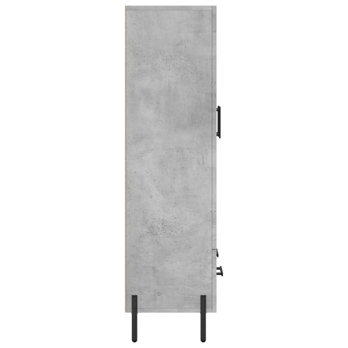 Dulap înalt, gri beton, 69,5x31x115 cm, lemn compozit - WALTI WALTI