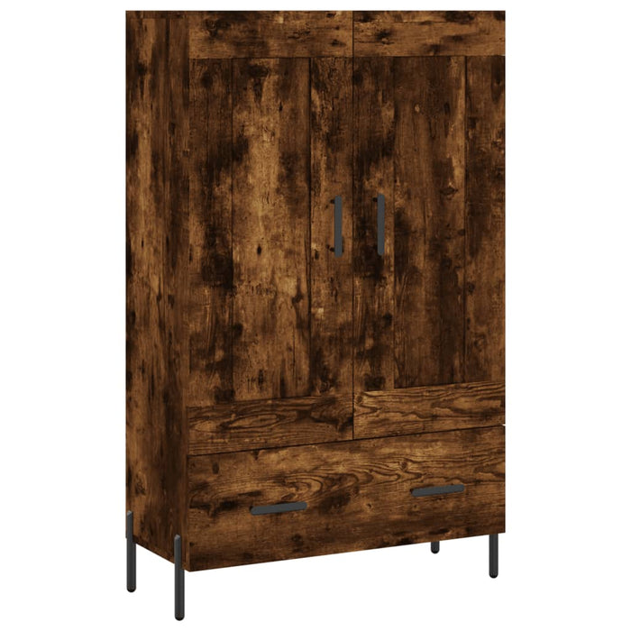Dulap înalt, stejar afumat, 69,5x31x115 cm, lemn prelucrat - WALTI WALTI