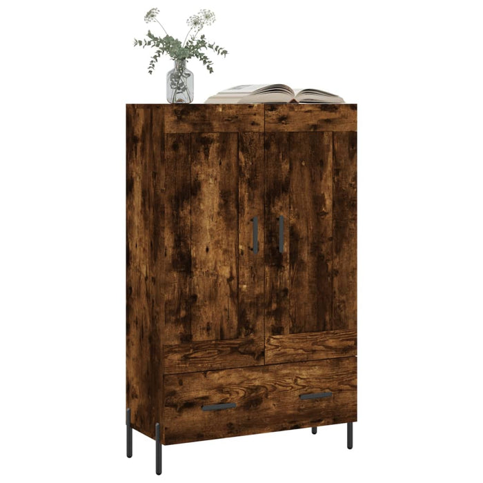 Dulap înalt, stejar afumat, 69,5x31x115 cm, lemn prelucrat - WALTI WALTI