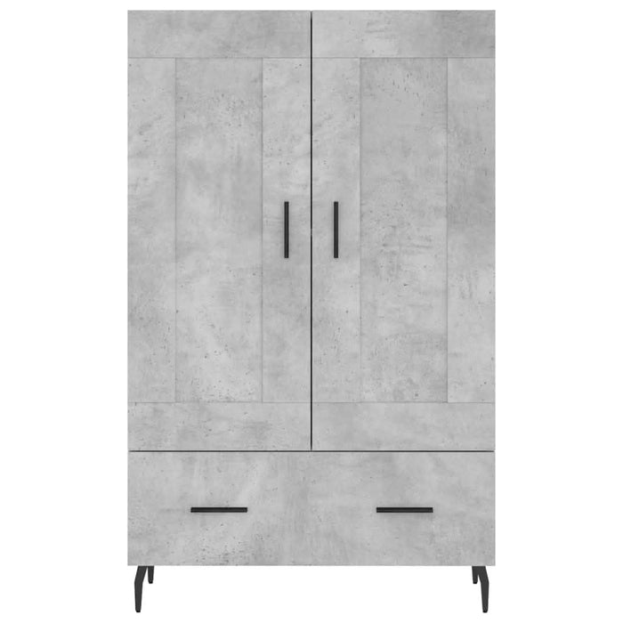 Dulap înalt, gri beton, 69,5x31x115 cm, lemn compozit - WALTI WALTI