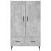 Dulap înalt, gri beton, 69,5x31x115 cm, lemn compozit - WALTI WALTI