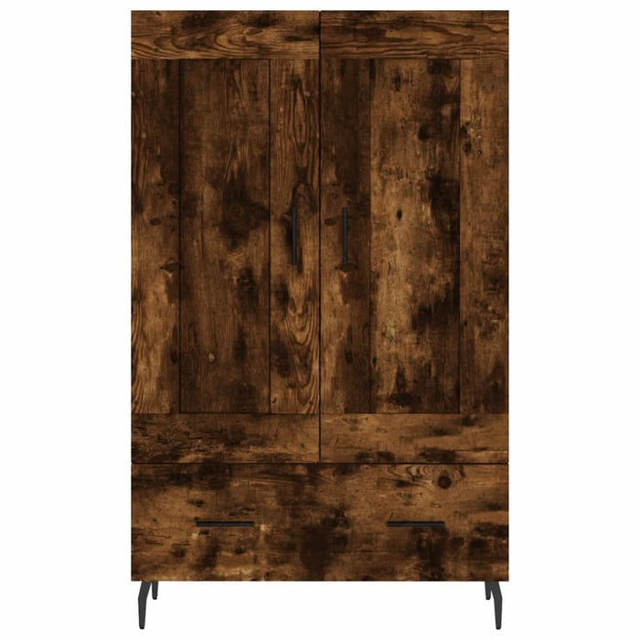 Dulap înalt, stejar afumat, 69,5x31x115 cm, lemn prelucrat - WALTI WALTI