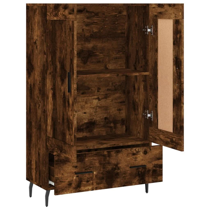 Dulap înalt, stejar afumat, 69,5x31x115 cm, lemn prelucrat - WALTI WALTI