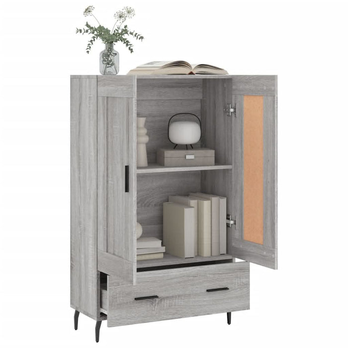 Dulap gri Sonoma 69,5x31x115 cm, lemn prelucrat - WALTI WALTI