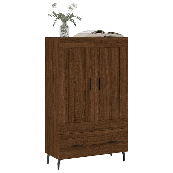 Dulap înalt, stejar maro, 69,5x31x115 cm, lemn prelucrat WALTI