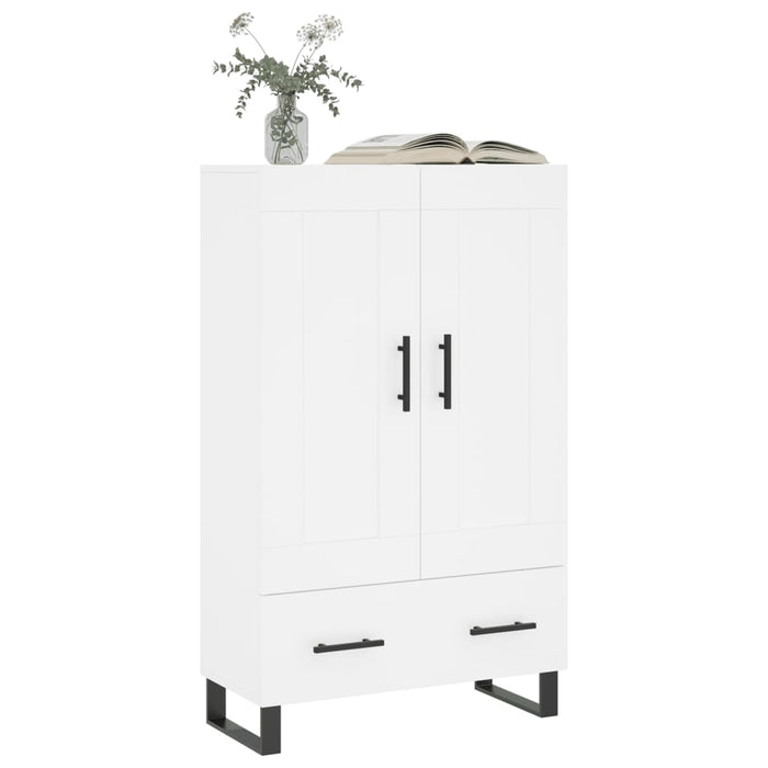Dulap înalt, alb, 69,5x31x115 cm, lemn prelucrat - WALTI WALTI