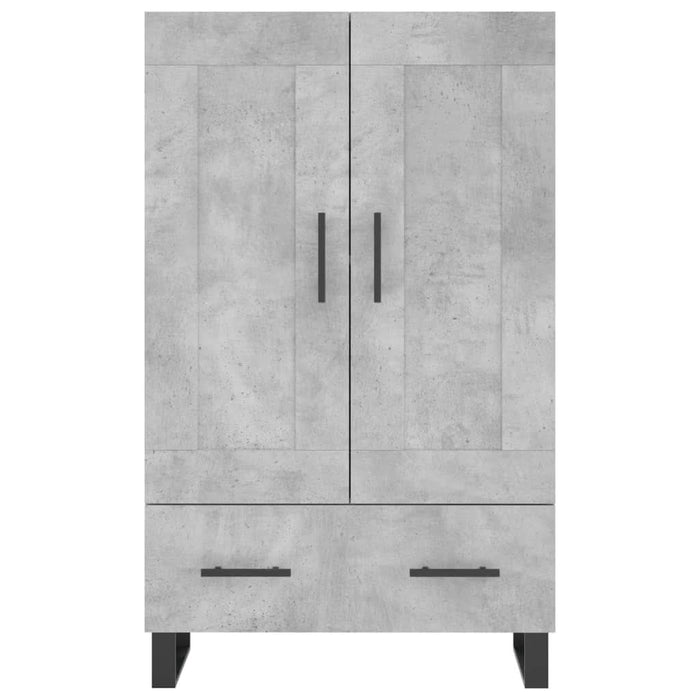 Dulap înalt, gri beton, 69,5x31x115 cm, lemn compozit - WALTI WALTI