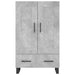 Dulap înalt, gri beton, 69,5x31x115 cm, lemn compozit - WALTI WALTI