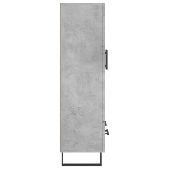 Dulap înalt, gri beton, 69,5x31x115 cm, lemn compozit - WALTI WALTI
