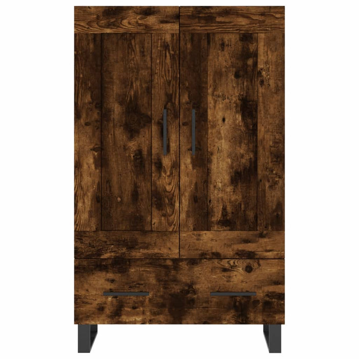 Dulap înalt, stejar afumat, 69,5x31x115 cm, lemn prelucrat WALTI
