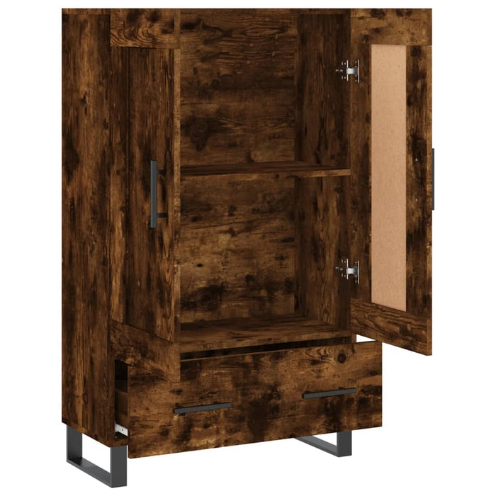 Dulap înalt, stejar afumat, 69,5x31x115 cm, lemn prelucrat WALTI