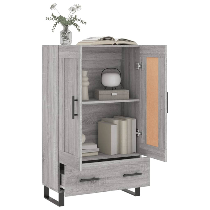 Dulap gri Sonoma 69,5x31x115 cm, lemn prelucrat - WALTI WALTI