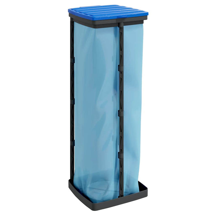 Suporturi saci de gunoi, 2 buc., negru și albastru, 120 L, PP - WALTI WALTI