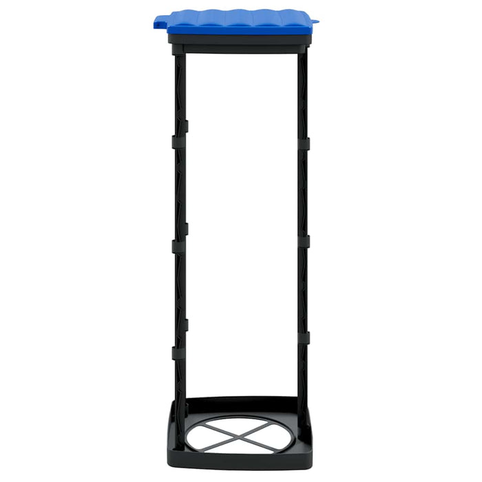 Suporturi saci de gunoi, 2 buc., negru și albastru, 120 L, PP - WALTI WALTI