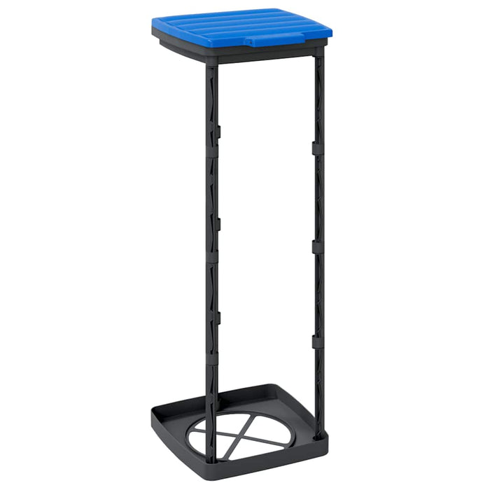 Suporturi saci de gunoi, 2 buc., negru și albastru, 120 L, PP - WALTI WALTI