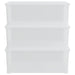 Cutii de depozitare din plastic, 3 buc., 10 L, stivuibile - WALTI WALTI