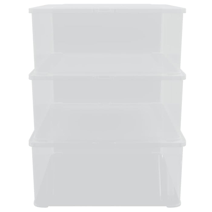 Cutii de depozitare din plastic, 3 buc., 25 L, stivuibile - WALTI WALTI