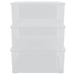 Cutii de depozitare din plastic, 3 buc., 25 L, stivuibile - WALTI WALTI