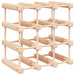 Raft de vin pentru 12 sticle, 36x23x36 cm, lemn masiv de pin - WALTI WALTI