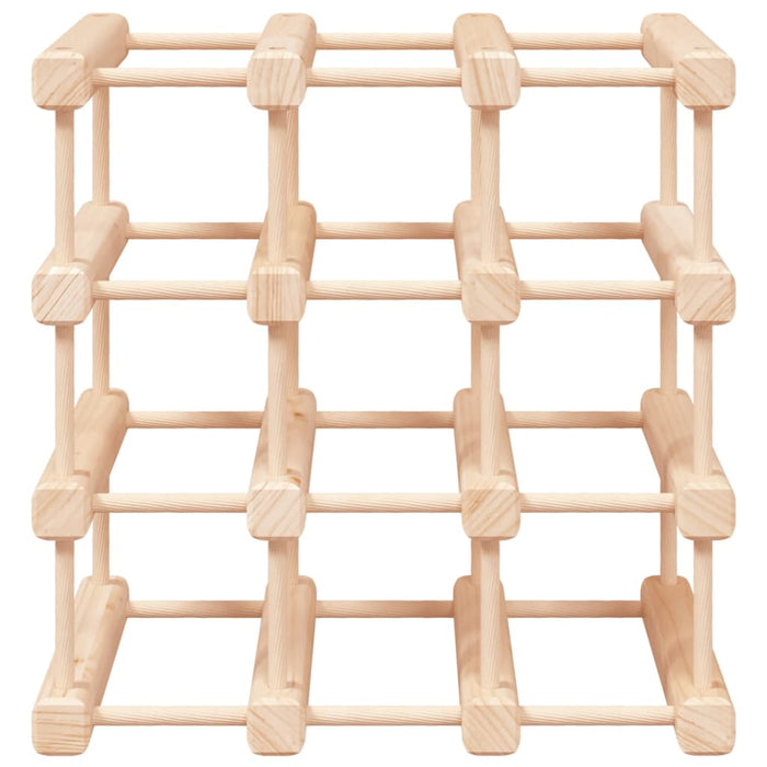Raft de vin pentru 12 sticle, 36x23x36 cm, lemn masiv de pin - WALTI WALTI
