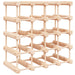 Raft de vin pentru 20 sticle, 46,5x23x46,5 cm, lemn masiv pin - WALTI WALTI
