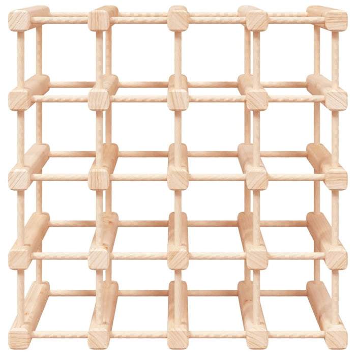 Raft de vin pentru 20 sticle, 46,5x23x46,5 cm, lemn masiv pin - WALTI WALTI
