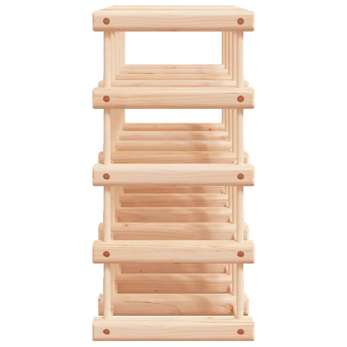Raft de vin pentru 20 sticle, 46,5x23x46,5 cm, lemn masiv pin - WALTI WALTI