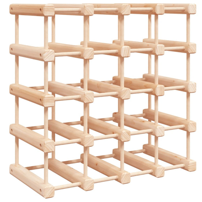 Raft de vin pentru 20 sticle, 46,5x23x46,5 cm, lemn masiv pin - WALTI WALTI