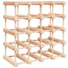 Raft de vin pentru 20 sticle, 46,5x23x46,5 cm, lemn masiv pin - WALTI WALTI