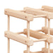 Raft de vin pentru 42 sticle, 68,5x23x68,5 cm, lemn masiv pin - WALTI WALTI