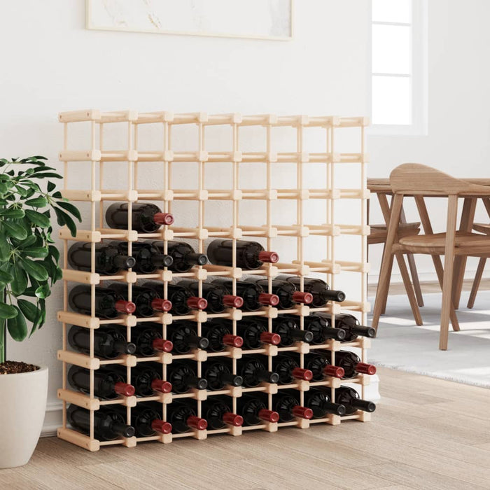 Raft de vin pentru 72 sticle, 90,5x23x90,5 cm, lemn masiv pin - WALTI WALTI